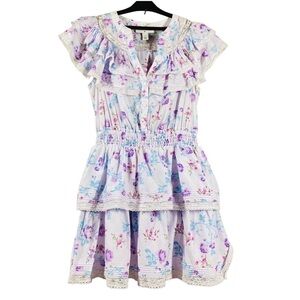 Love Shack Fancy x Target Lou Double Ruffle Dress Lavander XS